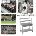 AECOJOY Stainless Steel Table with Shelves and Drawer 48"x24" Prep Table for Commercial Kitchen