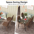 Tangkula Modern Kitchen Table and Chairs for 4