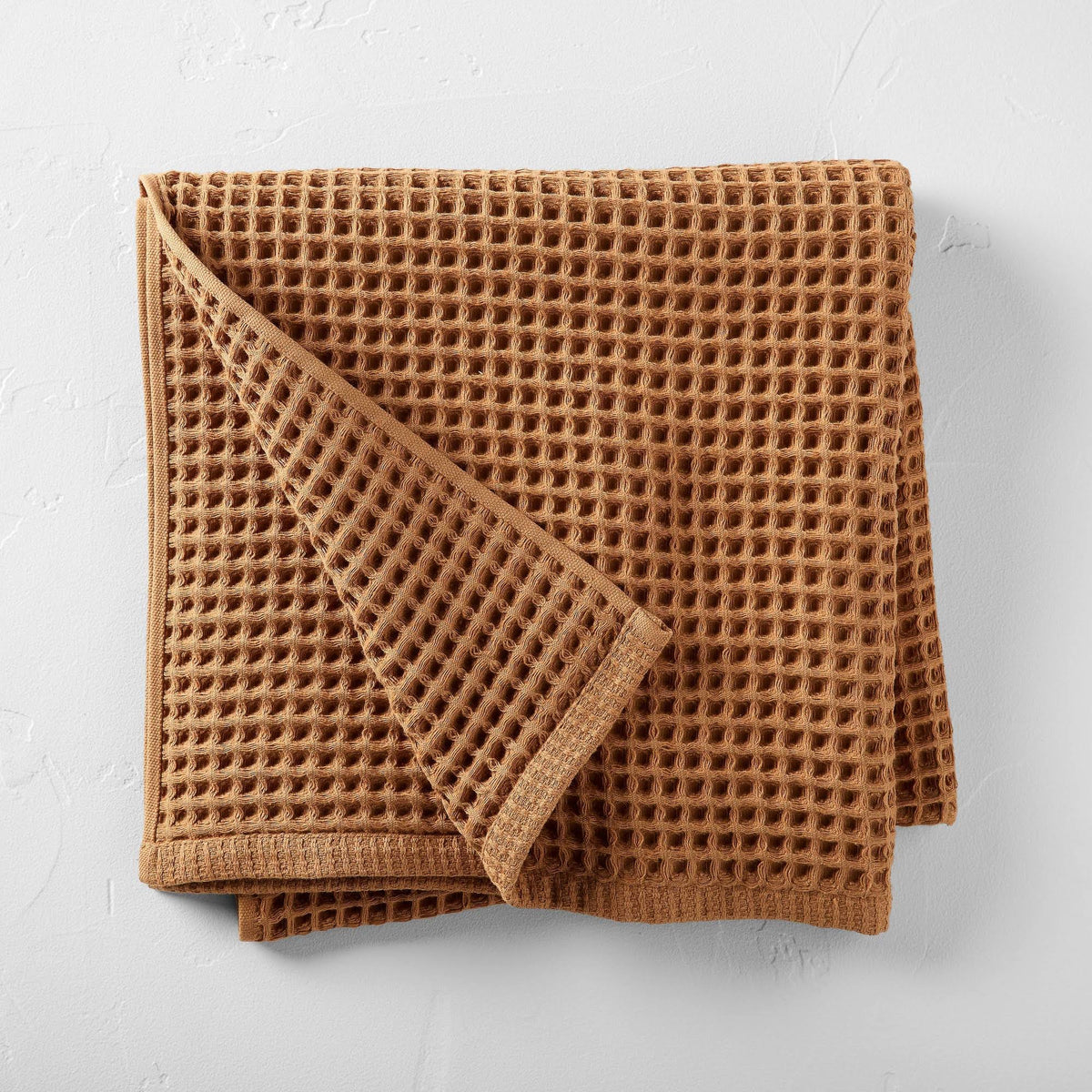 Waffle Bath Towel Warm Brown - Casaluna