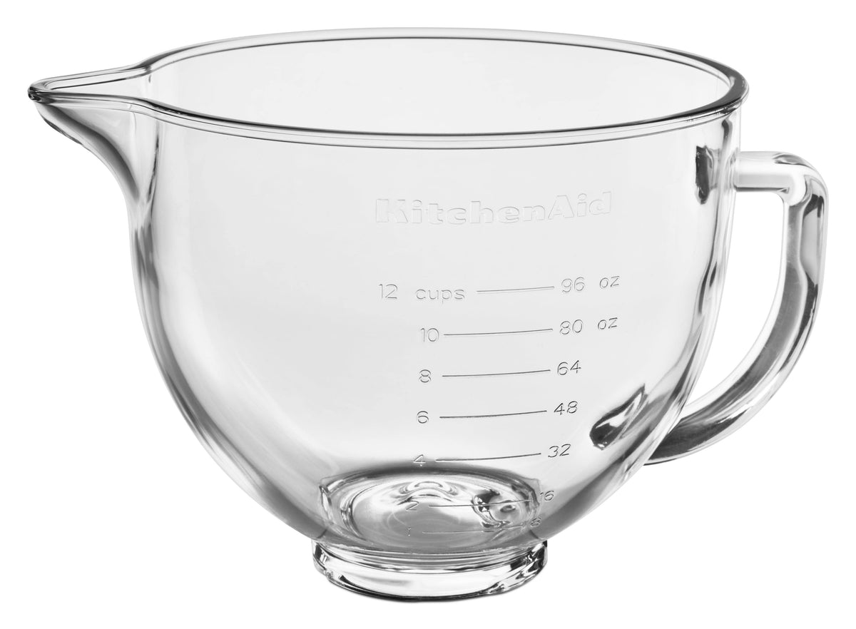 KitchenAid KSM5NLGB 5 Quart Tilt-Head Glass Bowl with Measurement Markings - Each