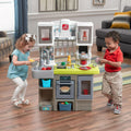 Step2 Contemporary Chef Brown and White Toddler Plastic Play Kitchen